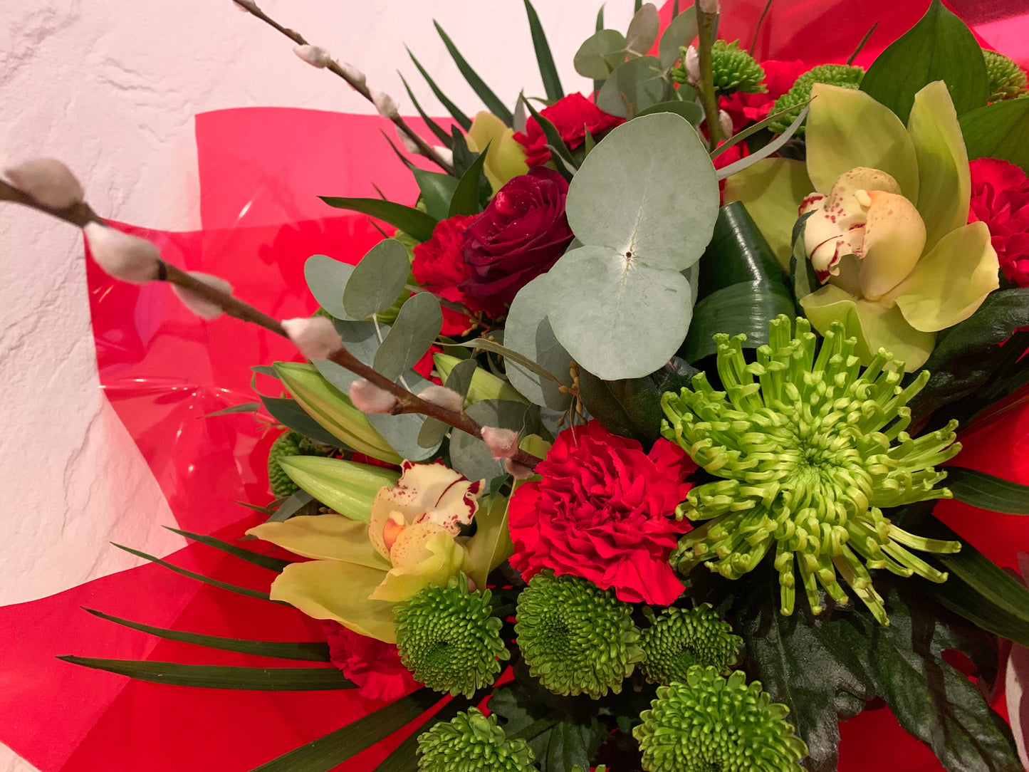 Festive Flowers - Box Hand Tied Arrangement