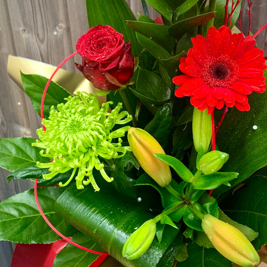 Festive Flowers - Red Box Arrangement