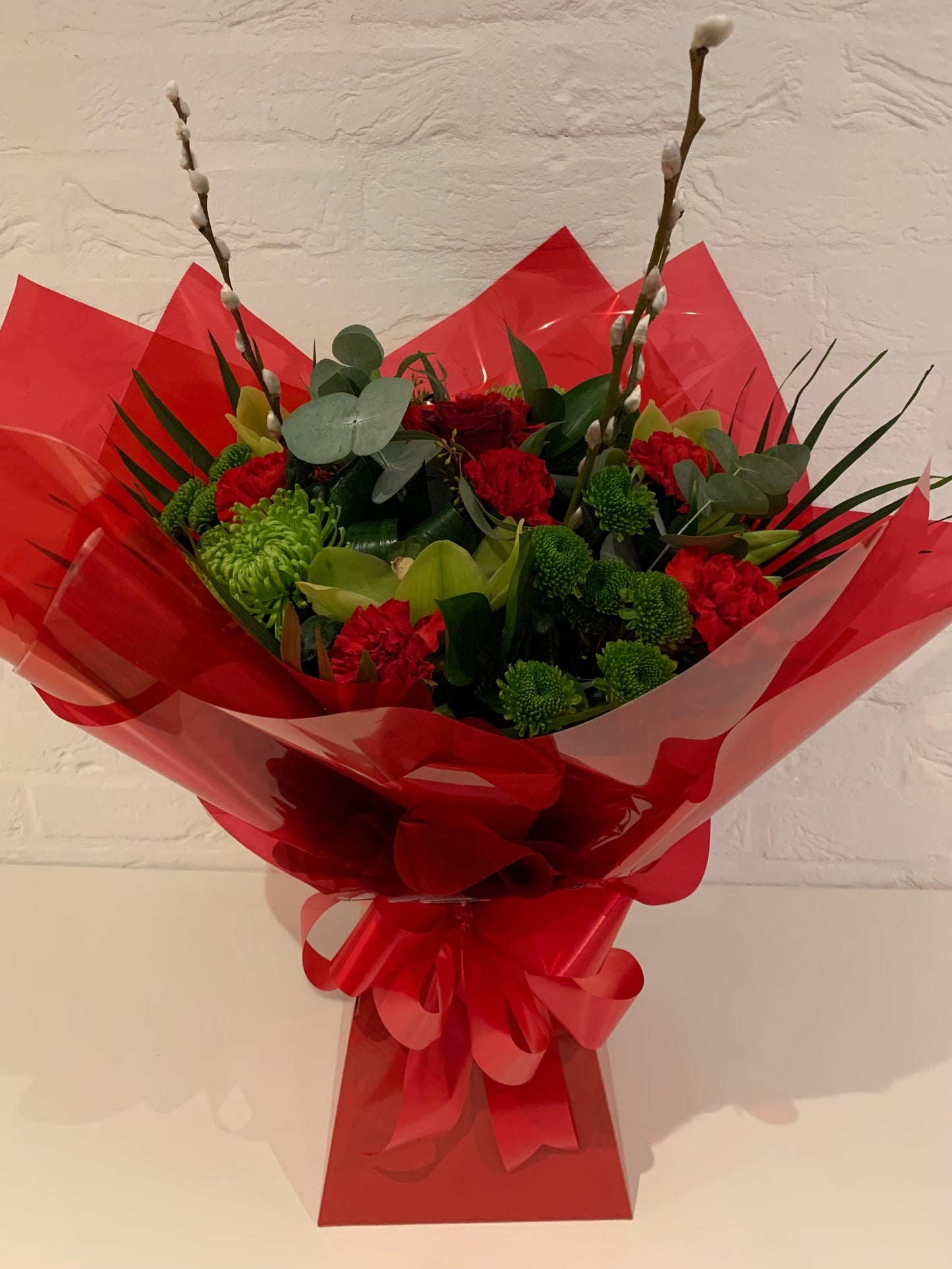 Festive Flowers - Box Hand Tied Arrangement